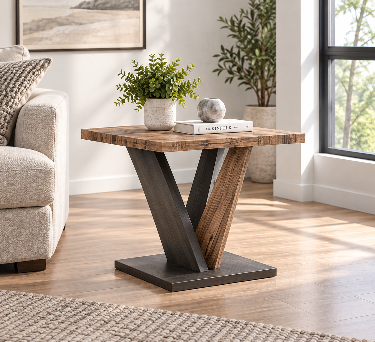 HR5066 Pedestal Coffee Table Set
