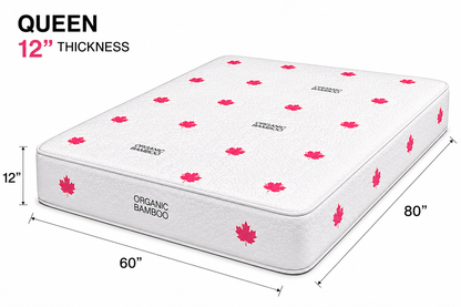 12-inch Extra Firm Foam Mattress Queen size (60 × 80 inches).