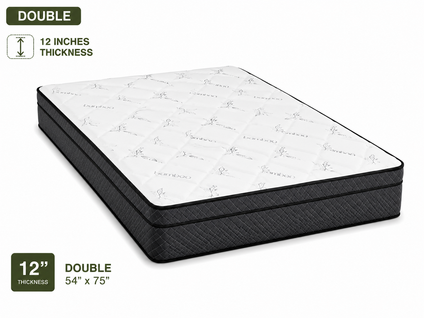 Eurotop Spring Mattress | Medium Firm  Spring Hybrid Mattress