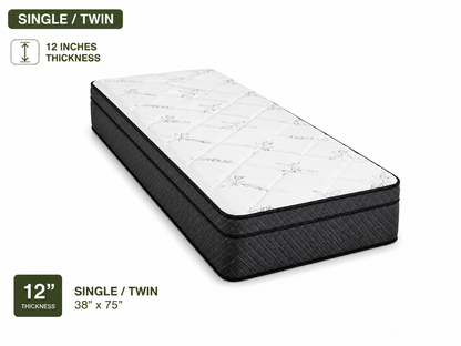 Eurotop Spring Mattress | Medium Firm  Spring Hybrid Mattress