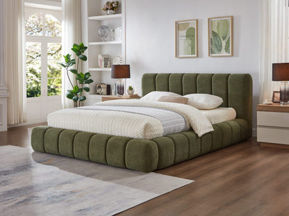 HR2240 Platform Bed – Channel-Tufted