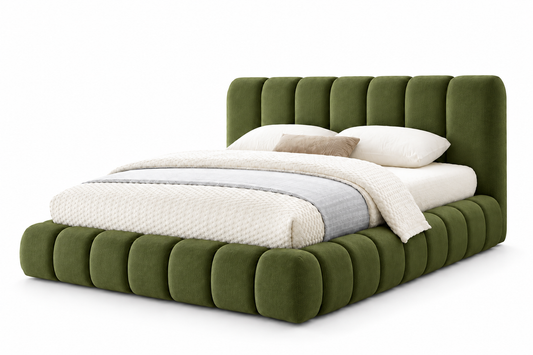 HR2240 Platform Bed – Channel-Tufted