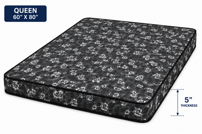 5-inch Basic Foam Mattress Queen size (60 x 80 inches).
