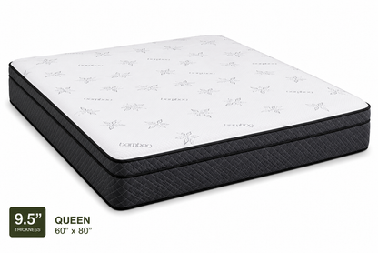 9.5-inch Anna Plus Euro Top High Density Foam Mattress in Queen size with high density foam and Euro Top comfort.