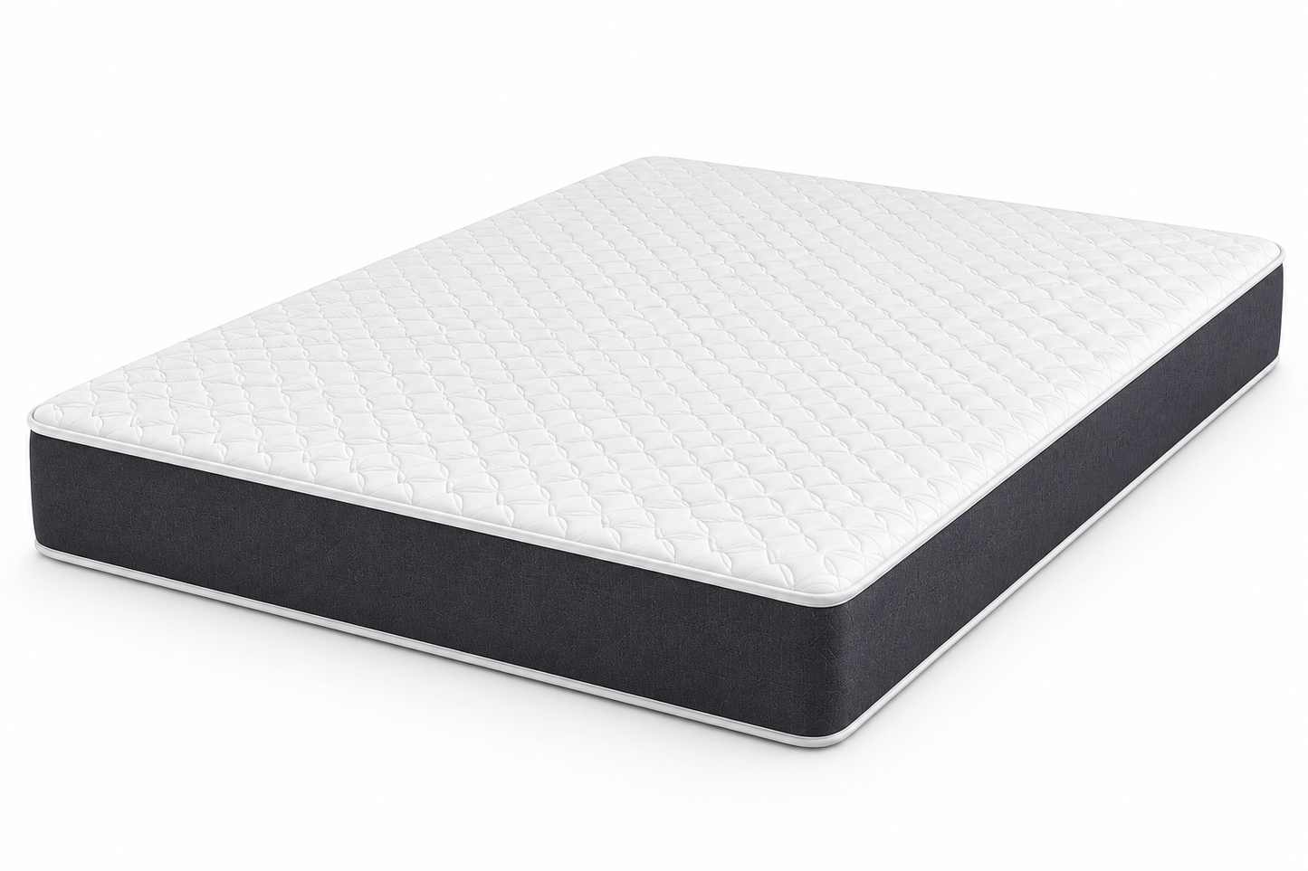 9-inch Memory Gel Foam Mattress with cooling gel memory foam and high-density foam support on a white background.