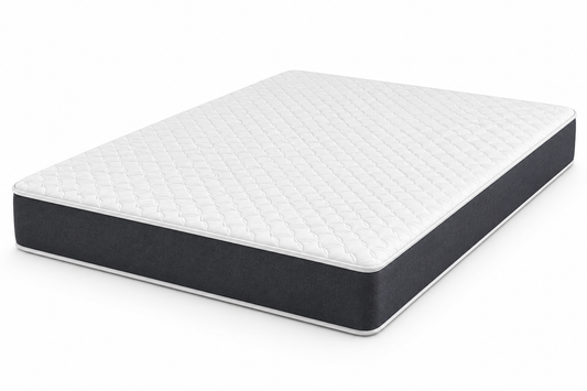 9-inch Memory Gel Foam Mattress with cooling gel memory foam and high-density foam support on a white background.