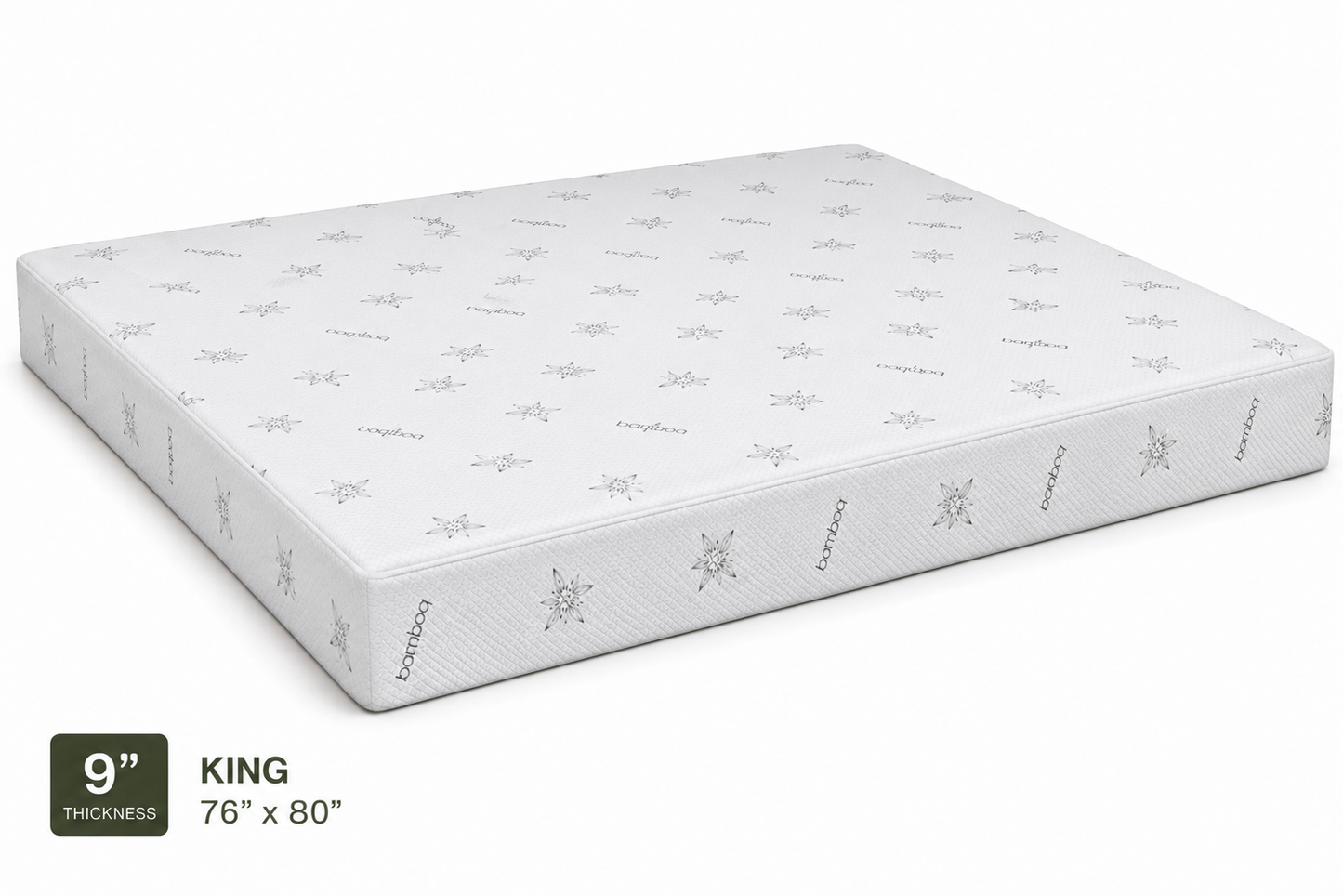 9 Inch Premium Soft Foam Mattress King Size 76 x 80 Inches