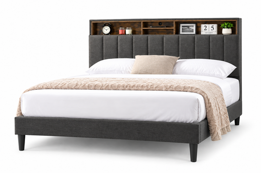 HR2178 Platform Bed with Storage