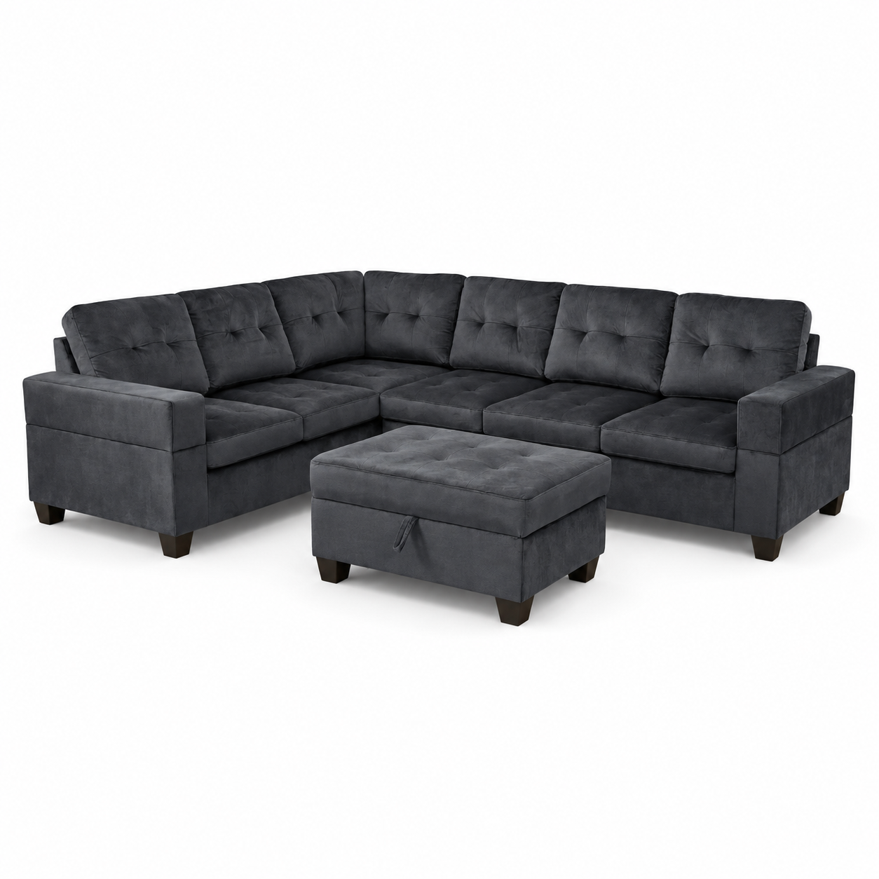 HR2595 contemporary Cover sofa with chaise