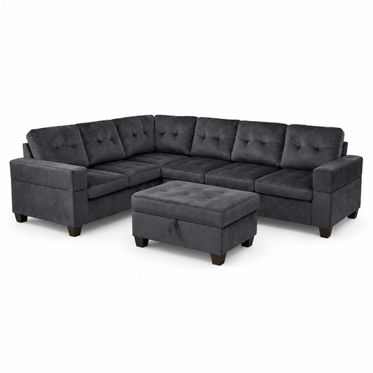 HR2595 contemporary Cover sofa with chaise
