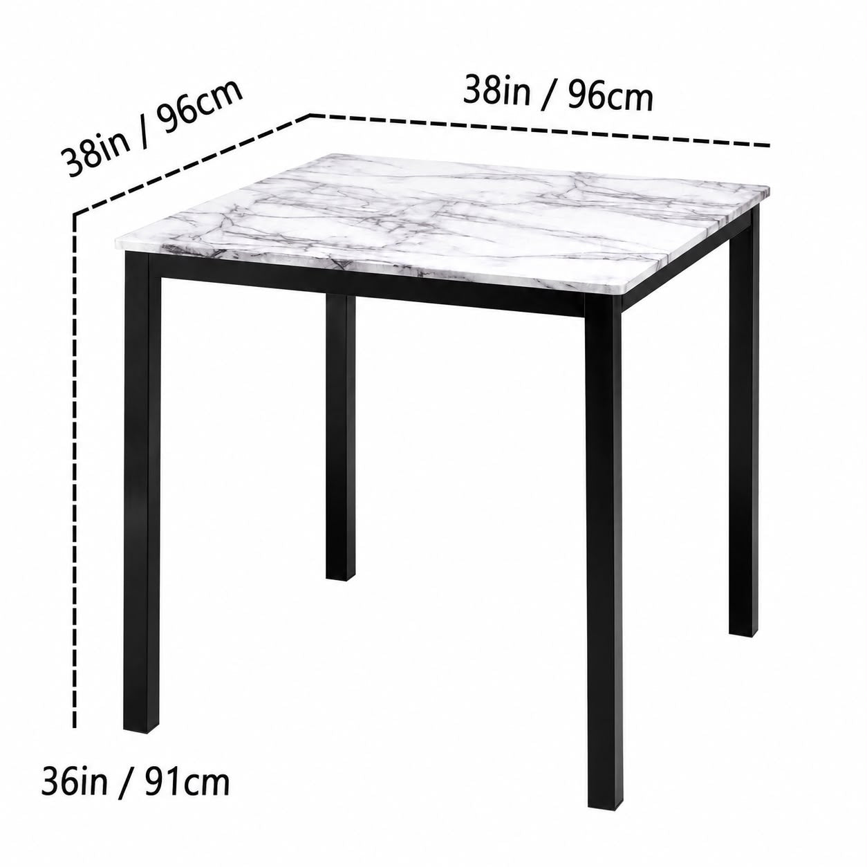 HR2599 Modern Counter Height 5-Piece Dining Set
