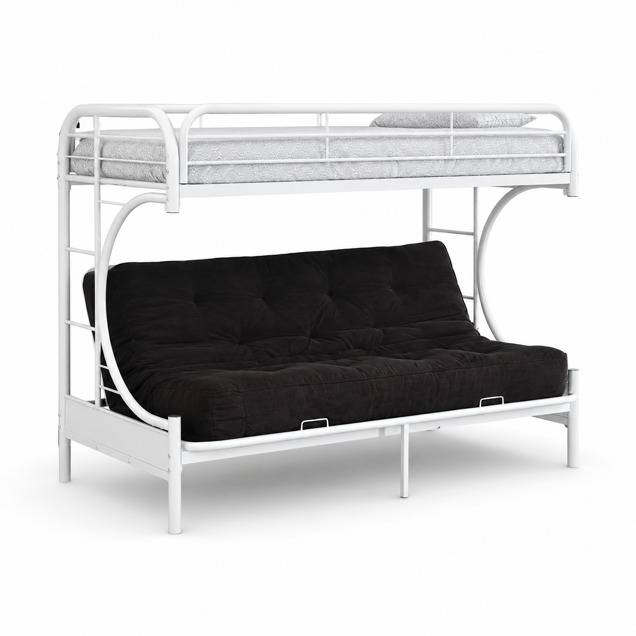 HR2800 bunk bed with convertible lower futon