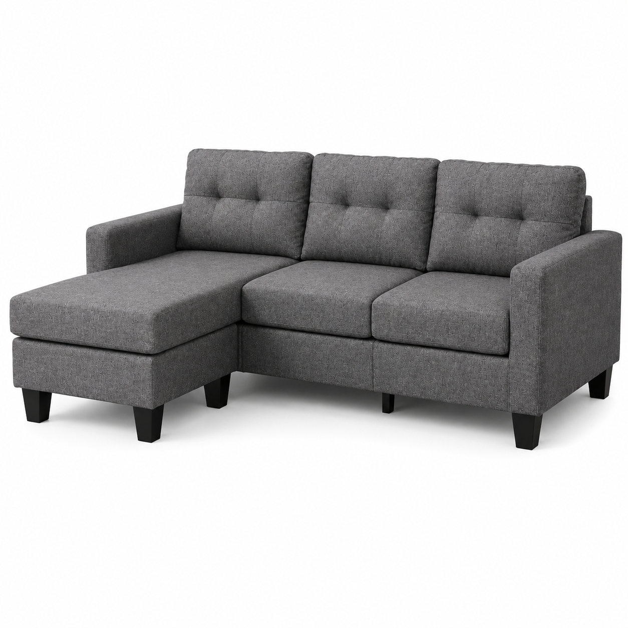 HR30002 Linen Fabric L-Shaped Sectional Sofa
