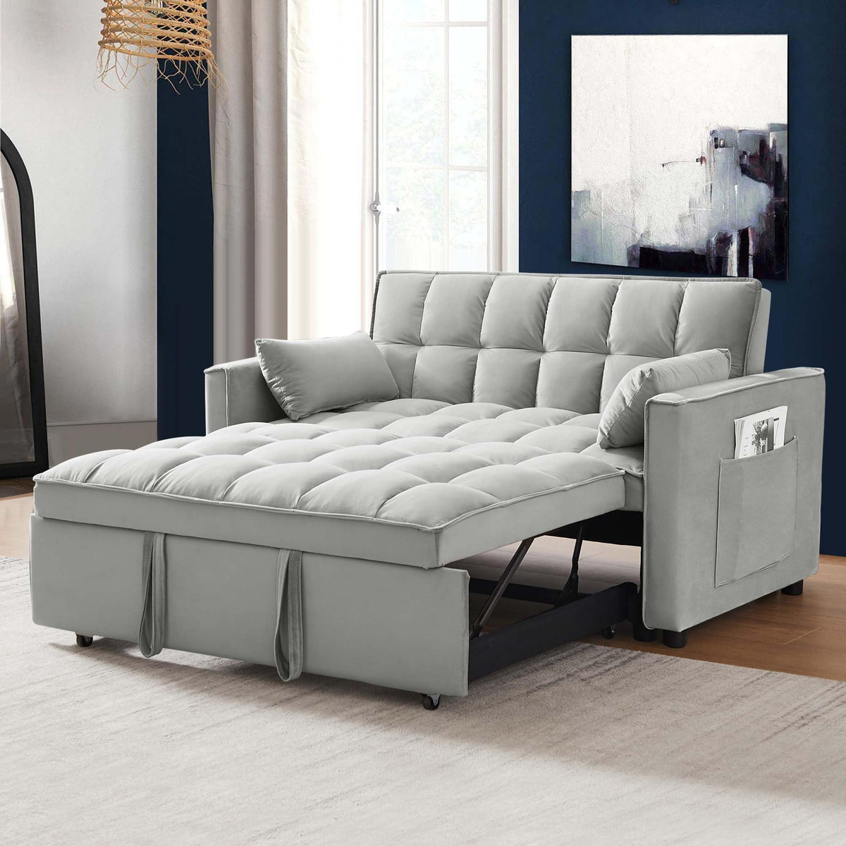HR9000 2-Seater 3-in-1 Pull-Out Loveseat Sofa Bed