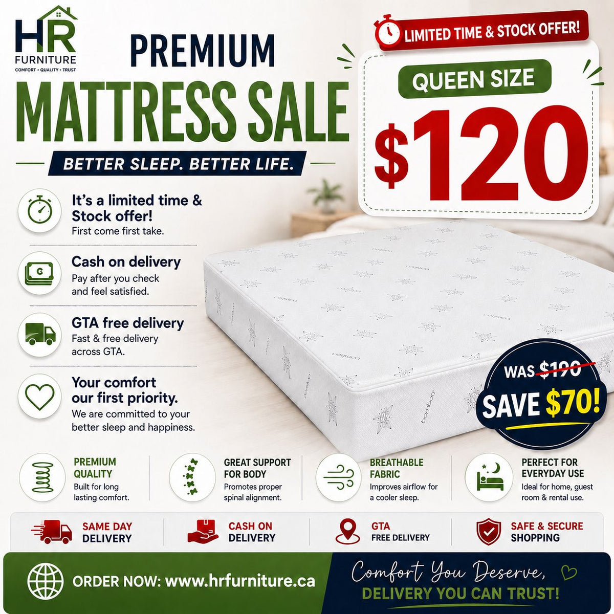 Premium Soft Foam Mattress