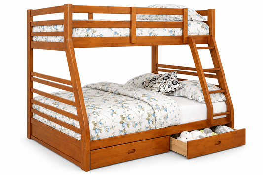 HR2700 Single Over Double Wooden Bunk Bed