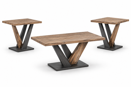 HR5066 Pedestal Coffee Table Set