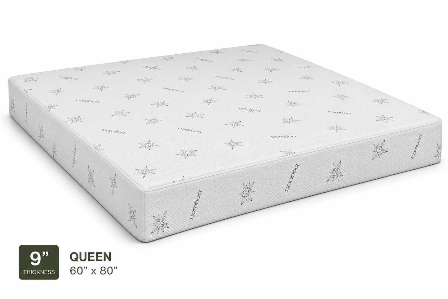 9 Inch Premium Soft Foam Mattress Queen Size 60 x 80 Inches