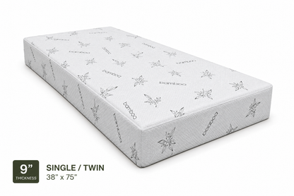 9 Inch Premium Soft Foam Mattress Twin Size 38 x 75 Inches